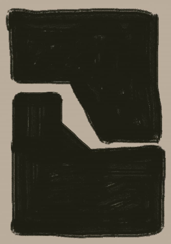Abstract Contrast by THE MIUUS STUDIO — canvas wall art