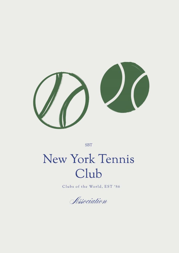 Newyorktennisclub by Treechild — canvas wall art
