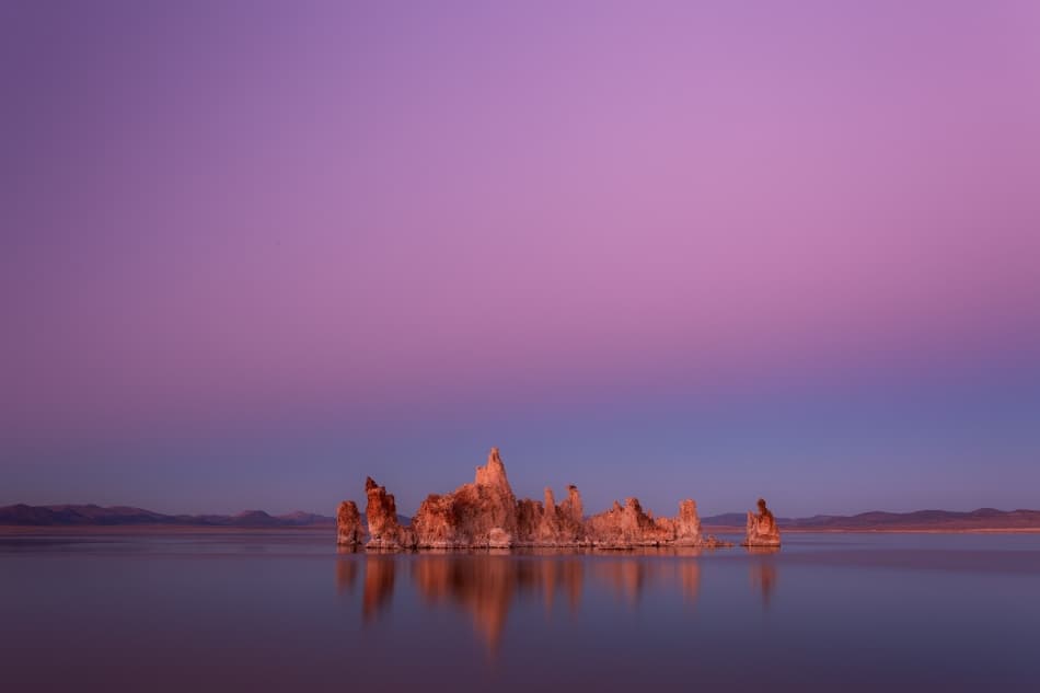 Purple Twilight Tufas by Jaroslav Zakravsky — canvas wall art