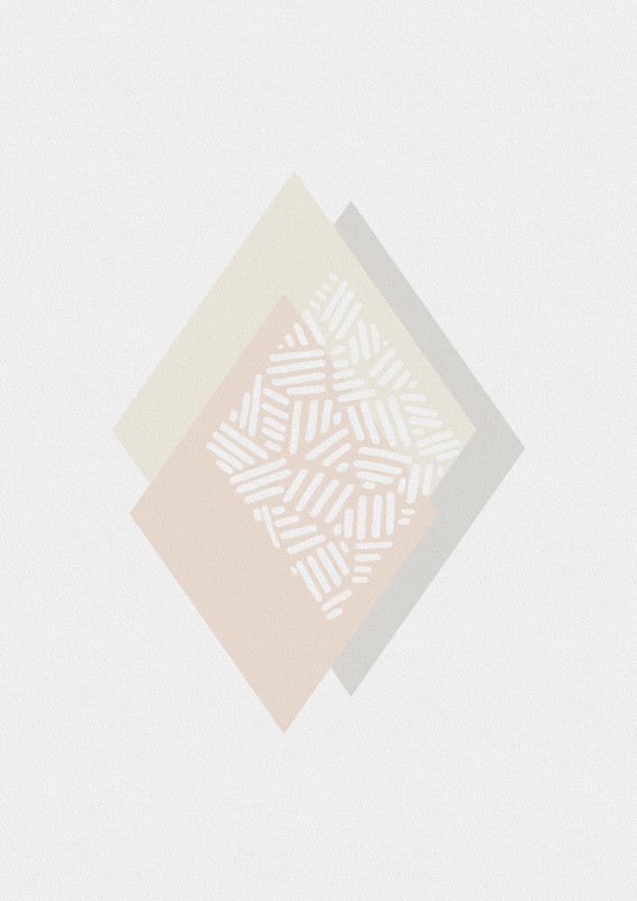 Soft Geometric Diamonds by Orara Studio — canvas wall art
