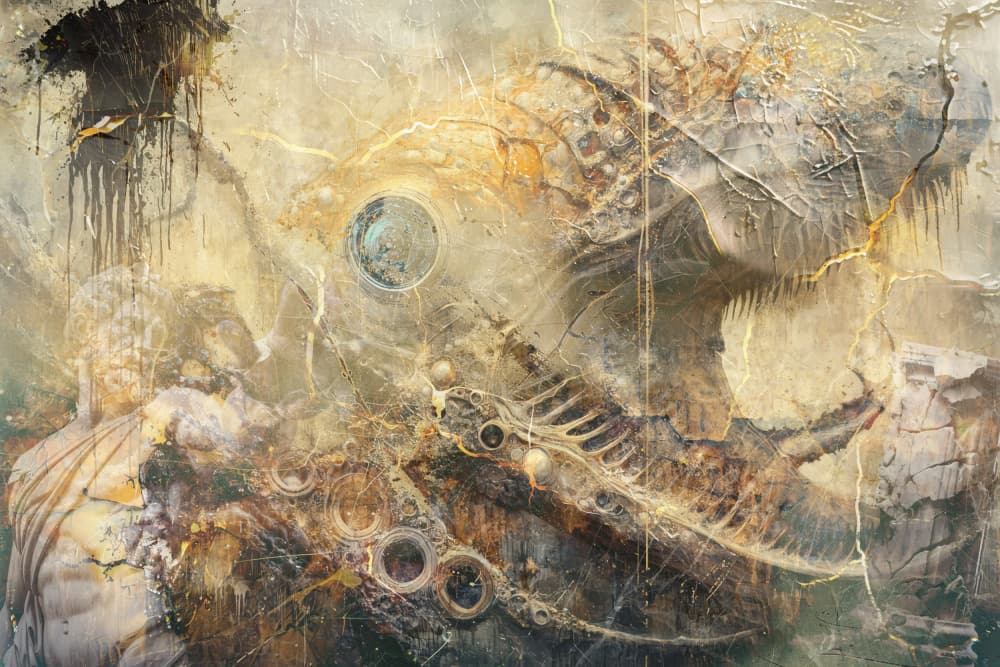 Ancient Cosmic Entity by Rafal Kulik — canvas wall art