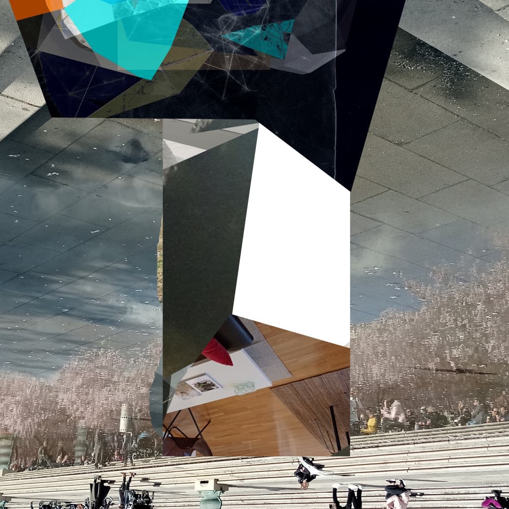 Geometric City Collage by Stefan Fransson — canvas wall art