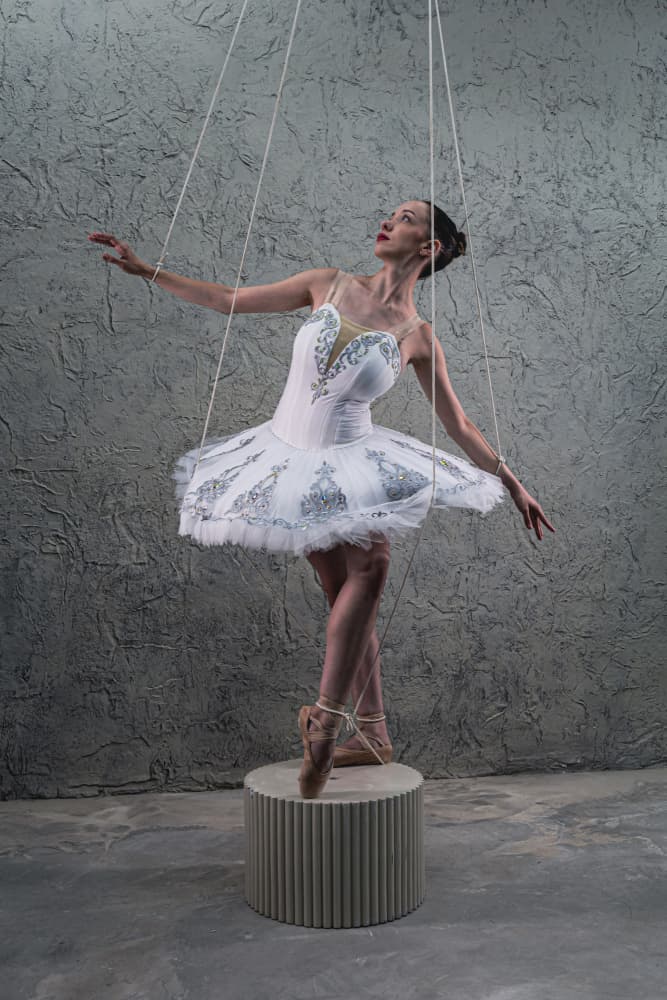 Ballerina On Strings by Gila Koller — canvas wall art