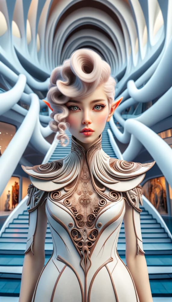 Ethereal Elf Portrait by David Galan — canvas wall art