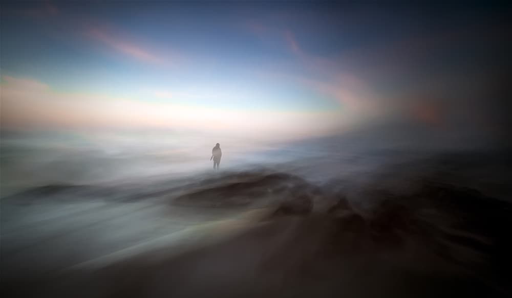 Misty Shore Solitude by Santiago Pascual Buye — canvas wall art
