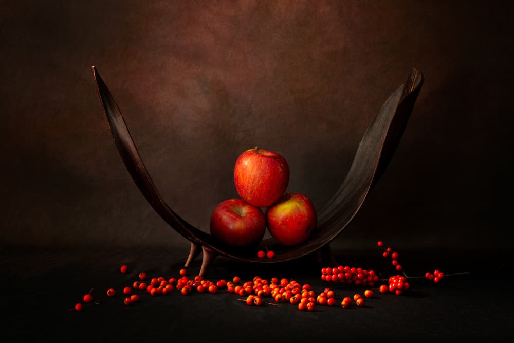 Autumn Apple Bowl by Wendy Xu — canvas wall art