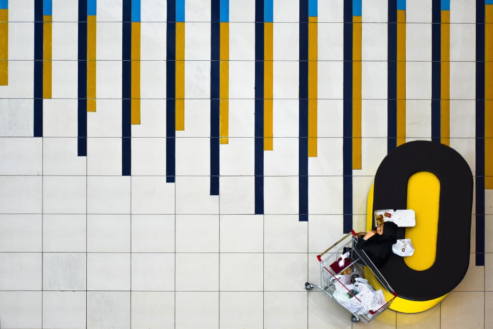 Shopping Cart Zero by Mohadese Gholami — canvas wall art