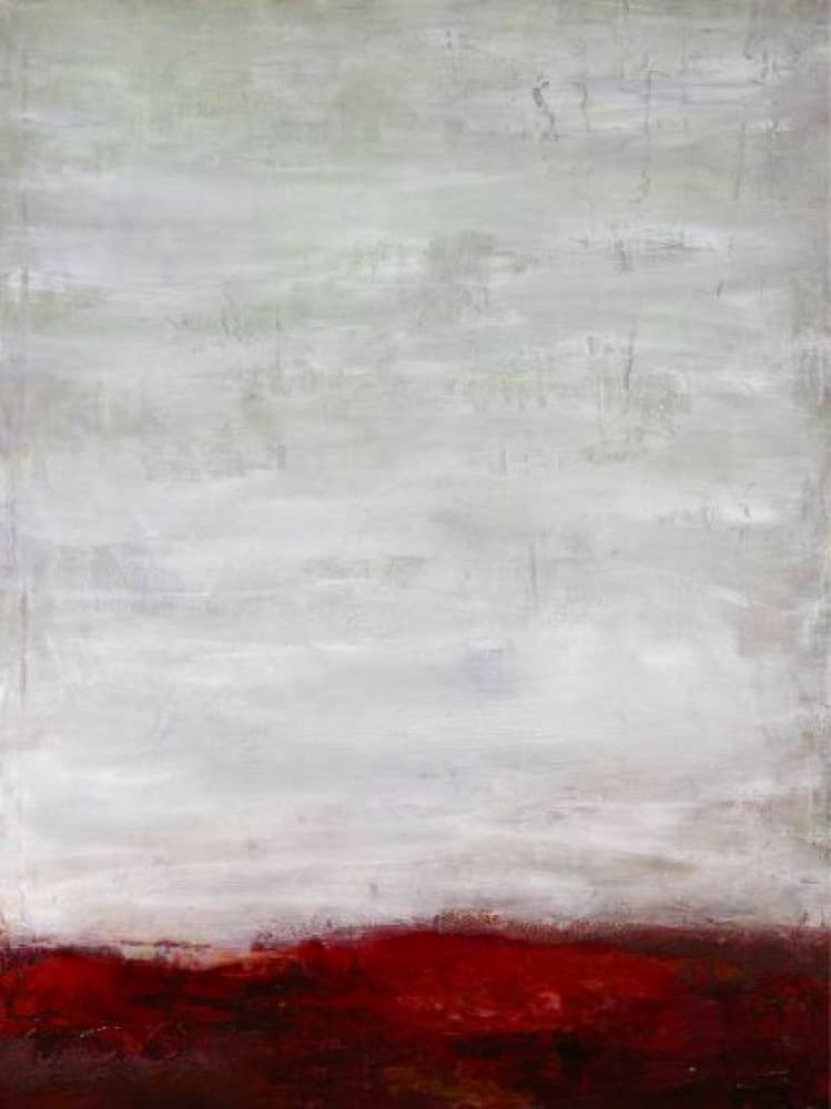 Red Horizon Landscape by Deb Chaney — canvas wall art