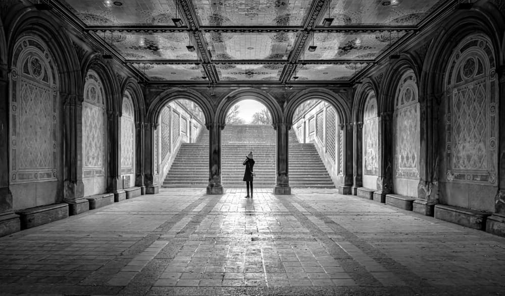 Bethesda Terrace Archway Light by Kenneth-Wei Zeng — canvas wall art