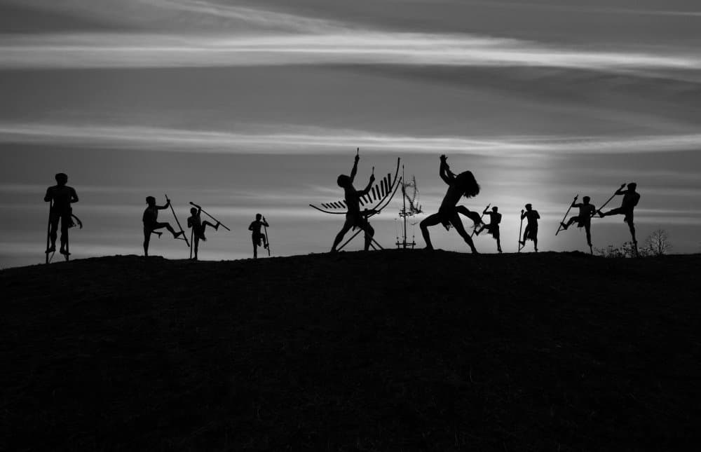 Dramatic Warrior Silhouettes by Nguyen Tan Tuan — canvas wall art