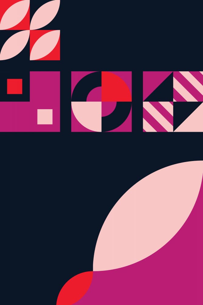 Bold Abstract Geometry by Irene Demetri — canvas wall art