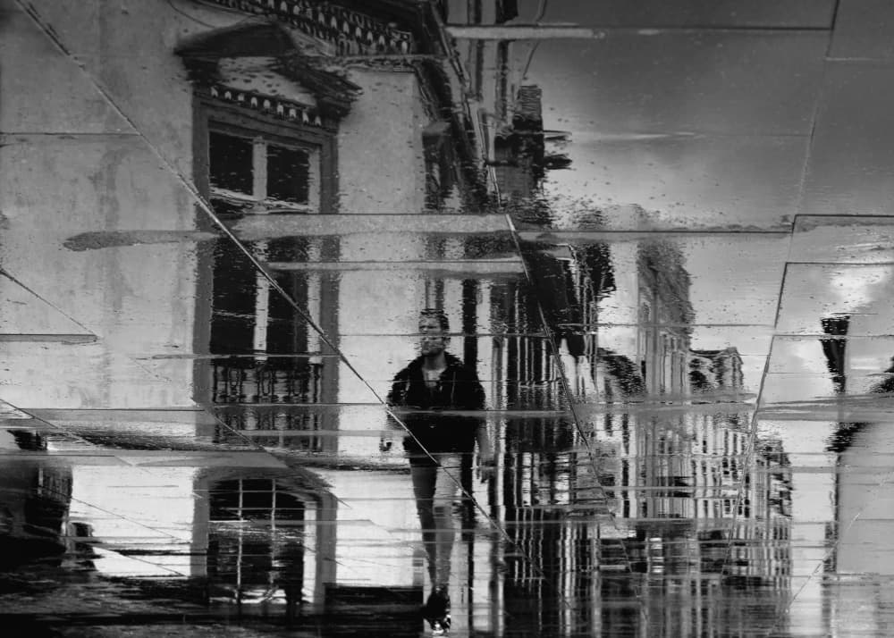 Urban Reflection Wanderer by Gabi Pontes — canvas wall art