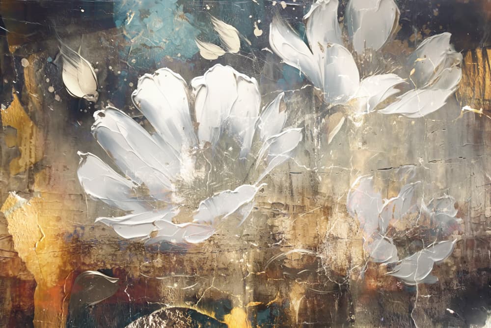 Elegant White Blooms by Rafal Kulik — canvas wall art