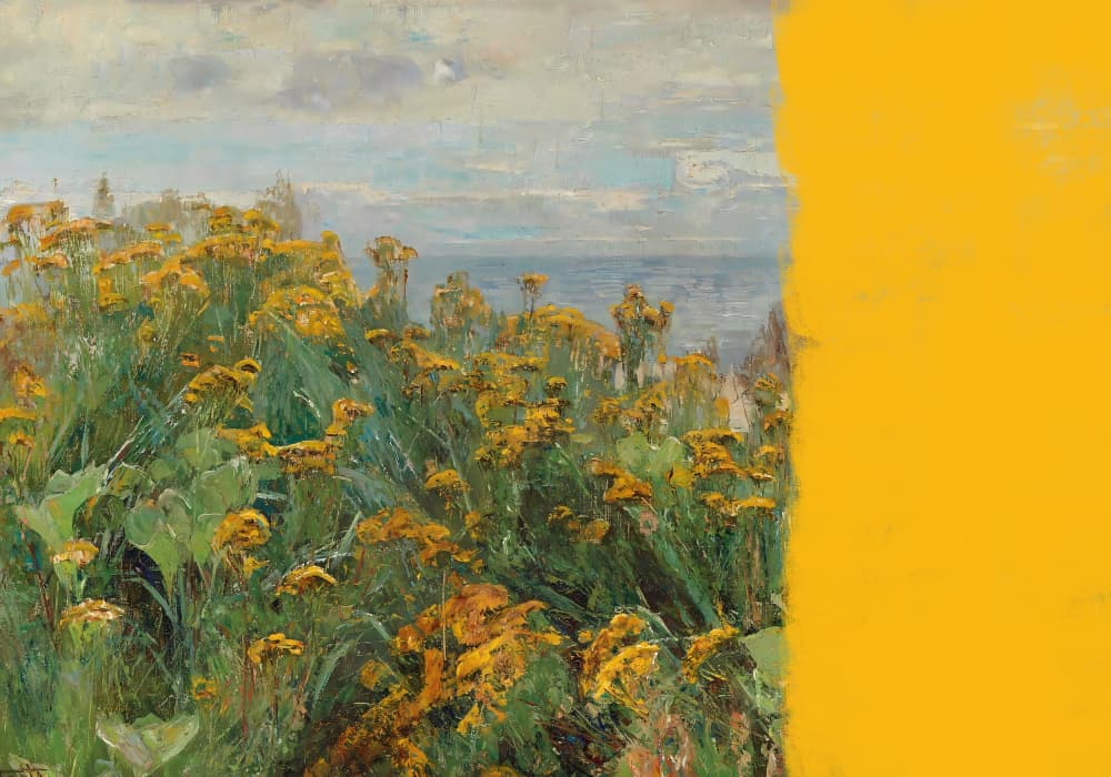 Wildflowers by the Sea by The Art Concept — canvas wall art