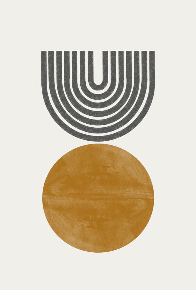 Geometric Harmony by THE MIUUS STUDIO — canvas wall art