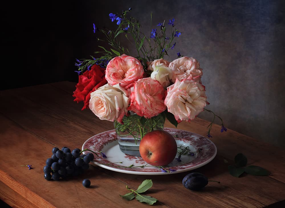 Classic Still Life Arrangement by Tatyana Skorokhod — canvas wall art
