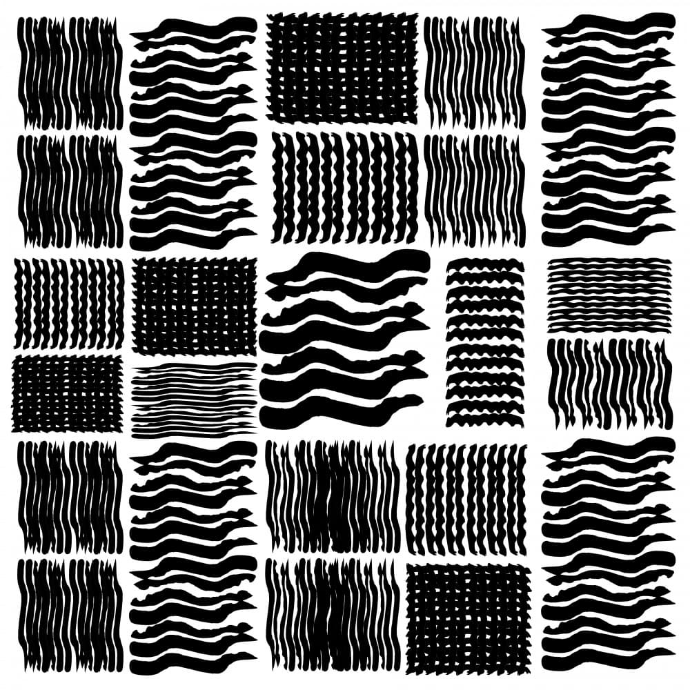 Dynamic Brushstroke Grid by cartissi — canvas wall art