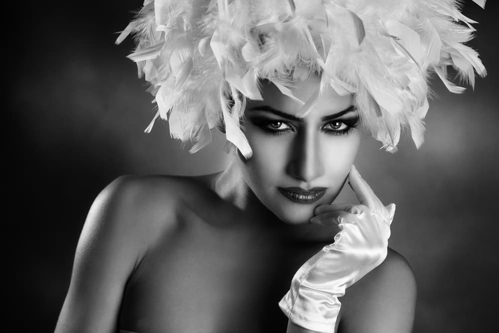 Elegant Feathered Gaze by Peppe Tambè — canvas wall art