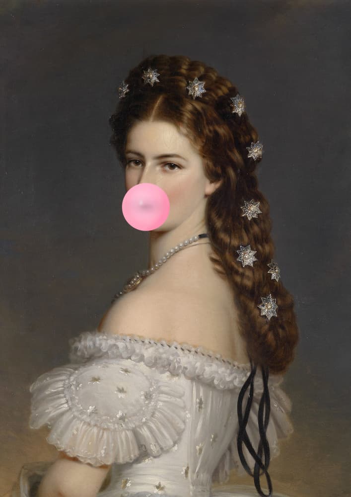 Modern Classic Bubblegum by Talitha McQueen — canvas wall art