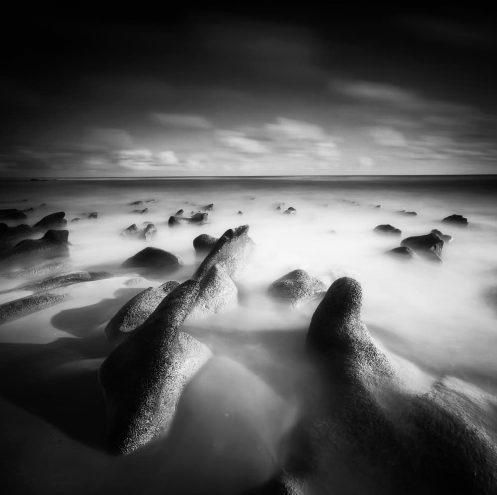 Serene Coastal Flow by Juan Marín Gómez — canvas wall art