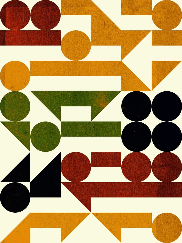 Abstract Retro Pattern by Petr Strnad — canvas wall art