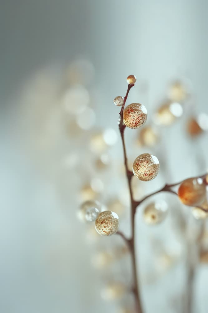 Glowing Dew Drops by Treechild — canvas wall art
