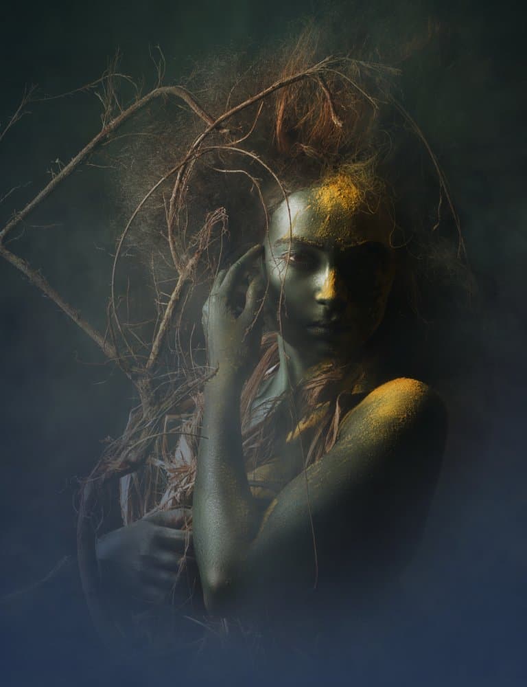 Ethereal Forest Woman by Debarghya Mukherjee — canvas wall art