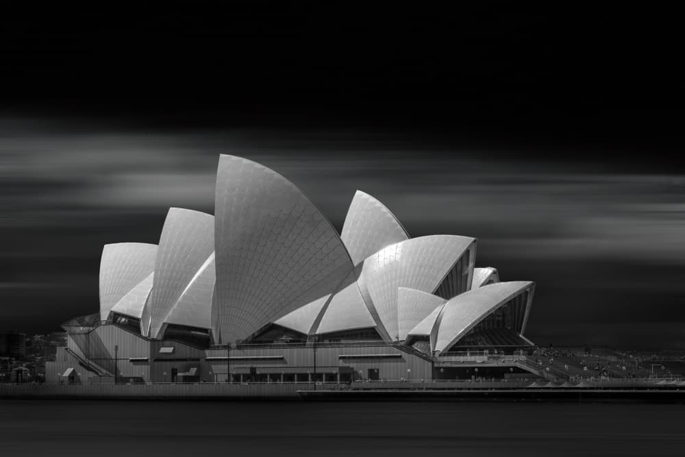 Sleek Sydney Opera House by David Chiodo — canvas wall art