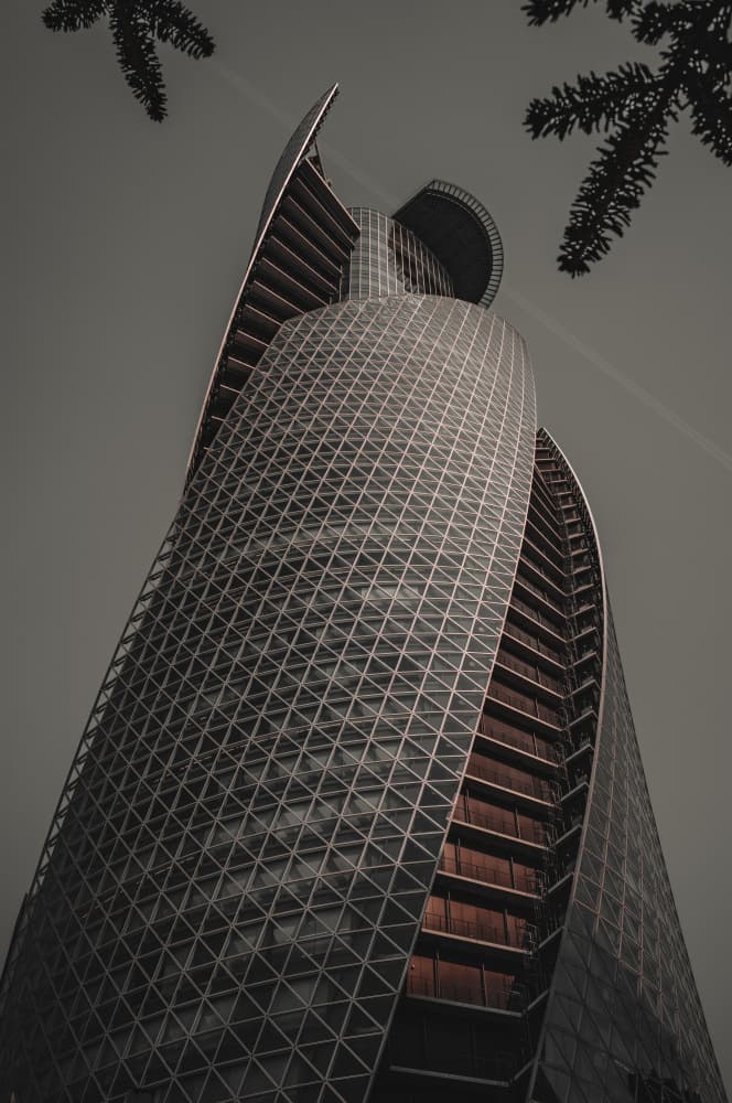 Dramatic Skyscraper Twist by YUTAKA KURAHASHI — canvas wall art