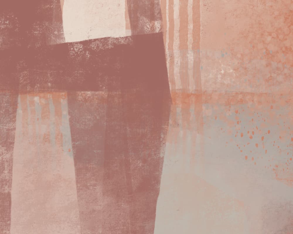 Terracotta Blush Layers by MANSI SAXENA — canvas wall art