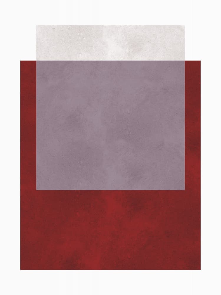 Abstract Color Block Overlay by Vitor Costa — canvas wall art