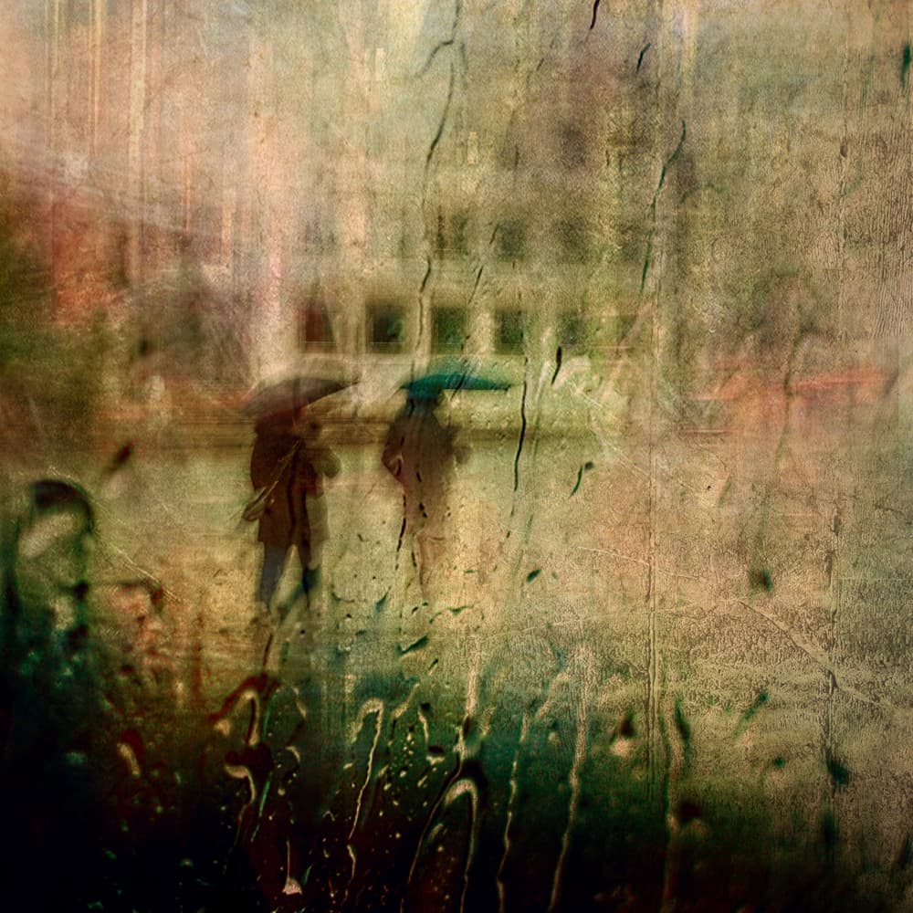 Rainy City Walk by Anette Ohlendorf — canvas wall art