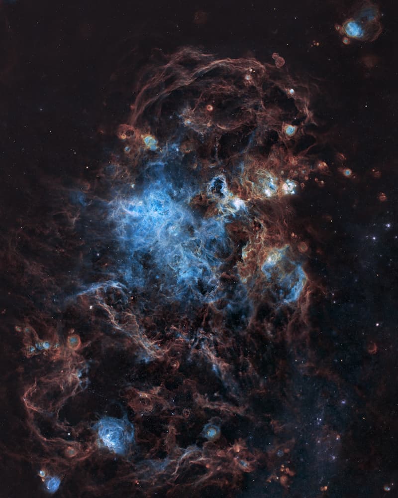 Cosmic Nebula Vista by Vikas Chander — canvas wall art