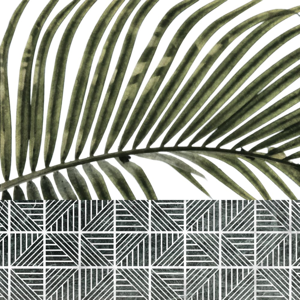 Tropical Geometric Pattern by amini54 — canvas wall art