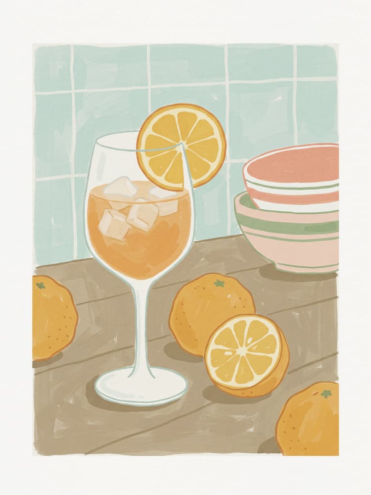 Refreshing Orange Drink by Andreas Magnusson — canvas wall art