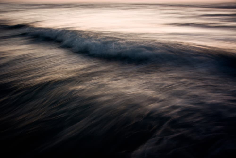 Dusky Blurred Waves by Tal Paz-Fridman — canvas wall art
