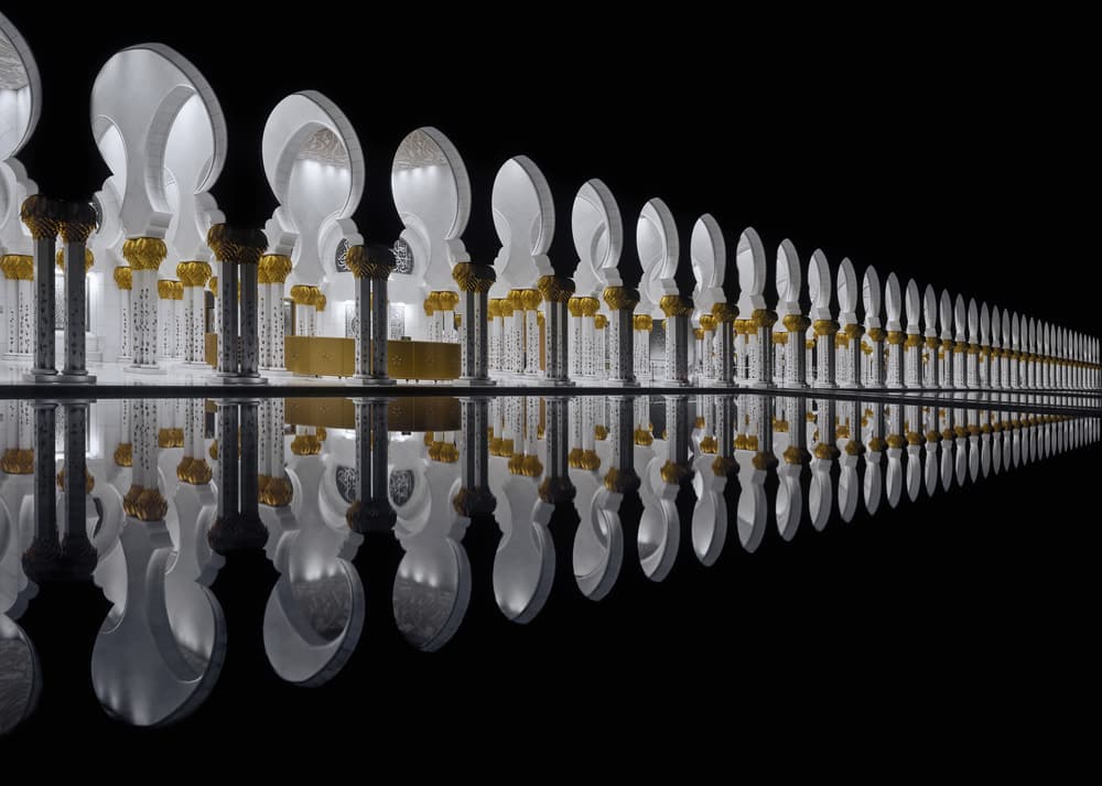 Grand Columns Reflection by Massimo Cuomo — canvas wall art