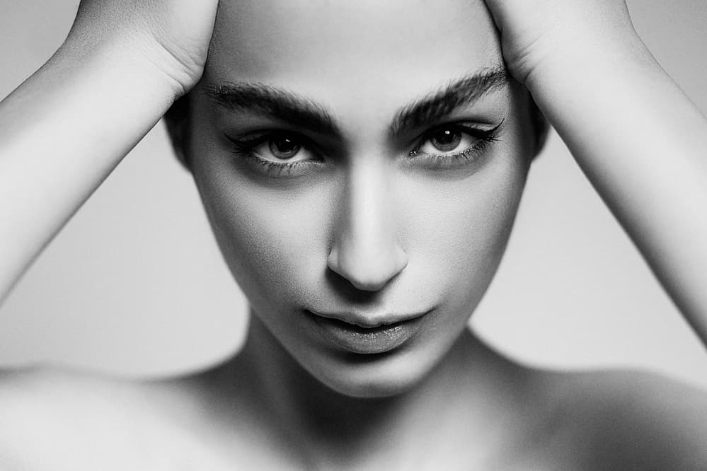Striking Female Gaze by Amin Hamidnezhad — canvas wall art