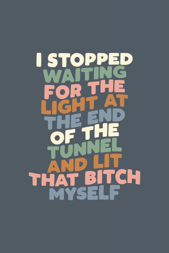 Lit The Tunnel Myself by Brett Wilson — canvas wall art