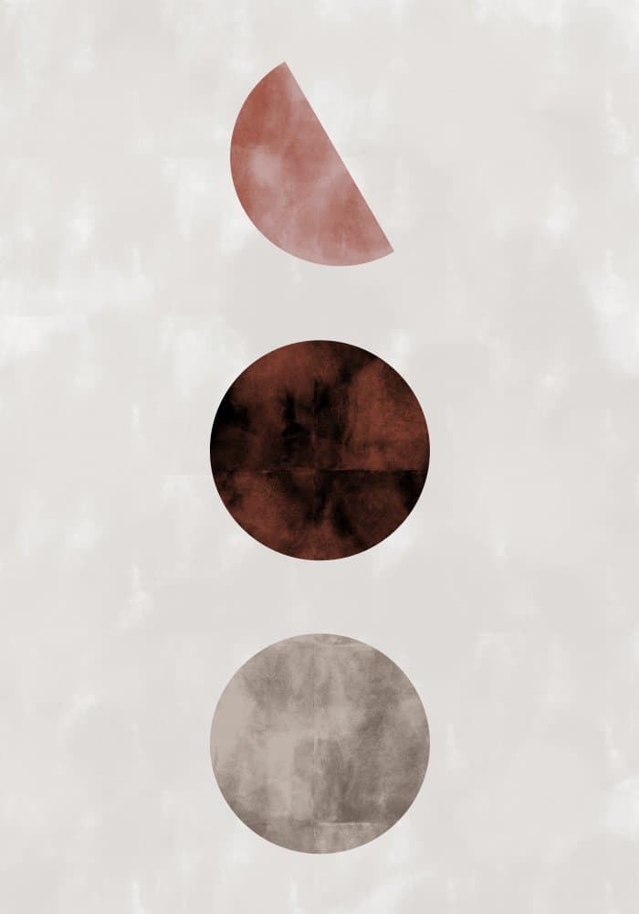 Earthy Abstract Shapes by Pictufy Studio II — canvas wall art