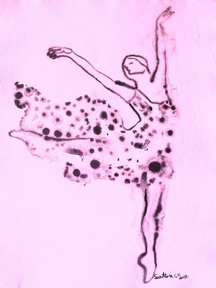 Ethereal Ballet Dance by Santhosh ch — canvas wall art