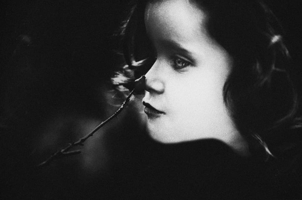 Pensive Child Profile by Desislava Ignatova — canvas wall art