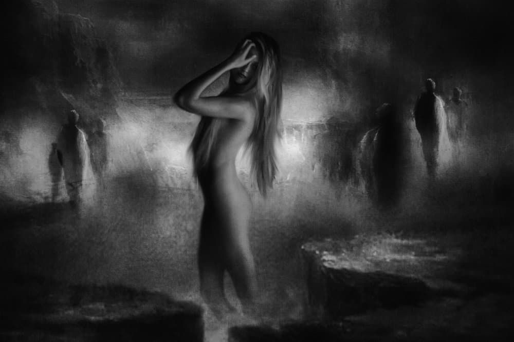 Nude Woman Apparitions by Charlaine Gerber — canvas wall art