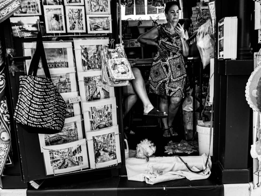 Venice Souvenir Shop by Adam Street Photographer — canvas wall art