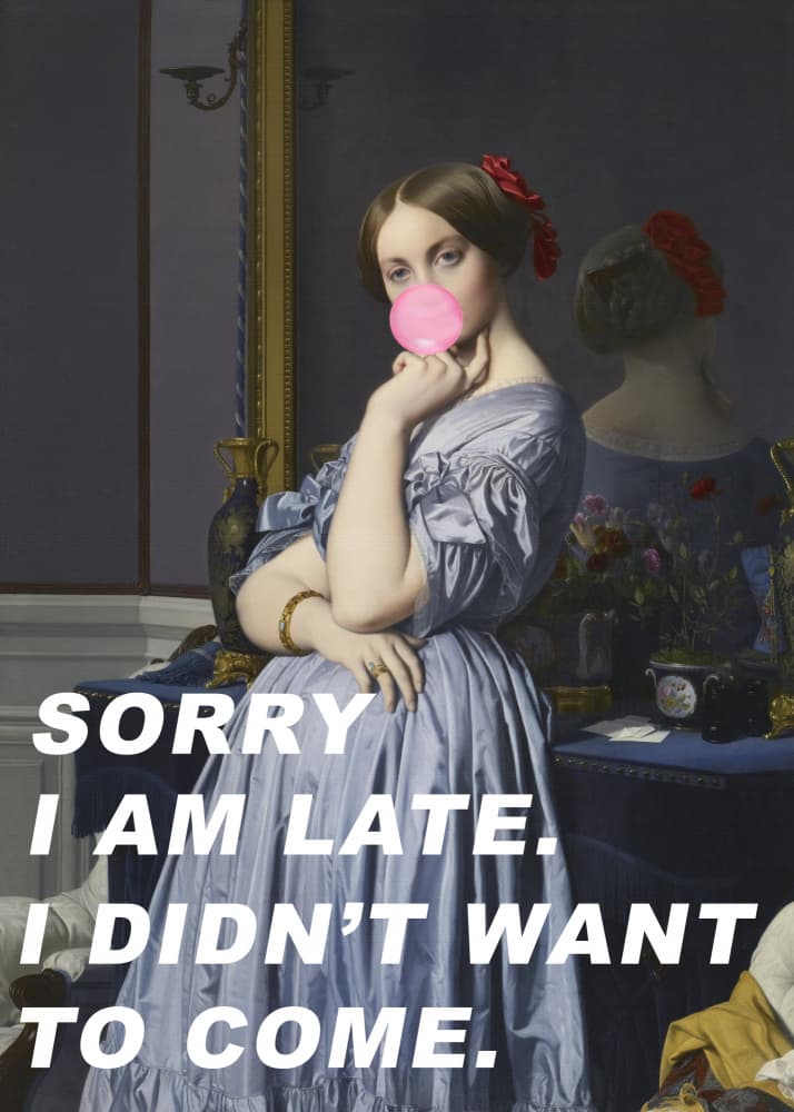 Late And Uninterested by The Art Concept — canvas wall art
