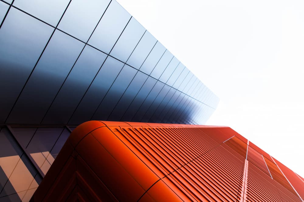 Geometric Building Contrast by Art Lionse — canvas wall art