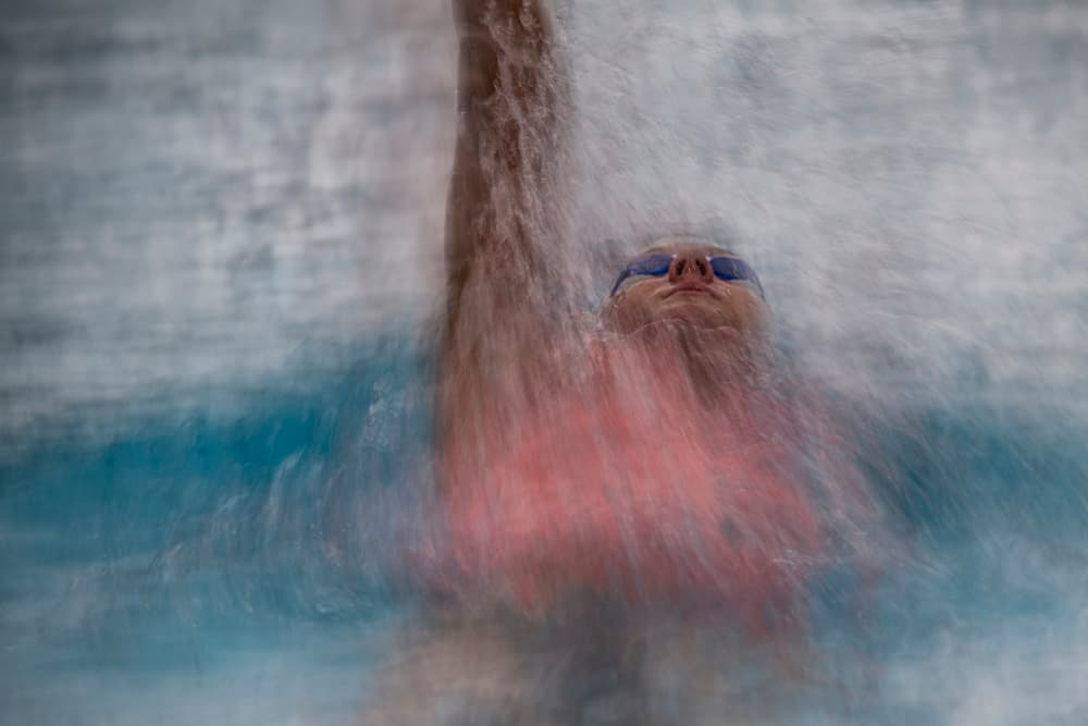 Dynamic Swimmer Flow by Milan Malovrh — canvas wall art