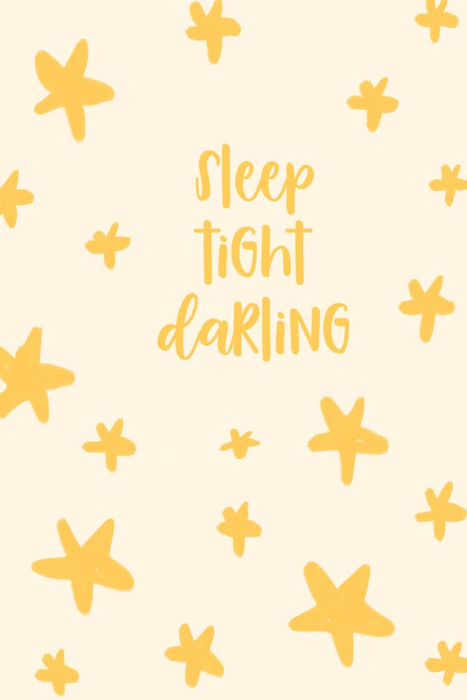 Sleep Tight Darling by Treechild — canvas wall art