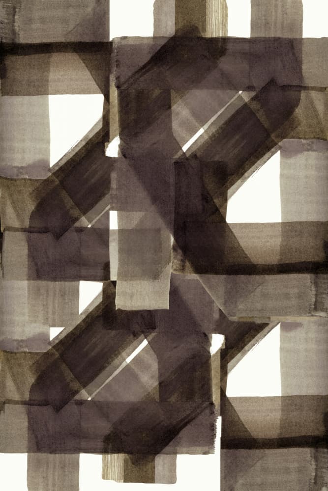 Overlapping Sepia Geometry by cartissi — canvas wall art