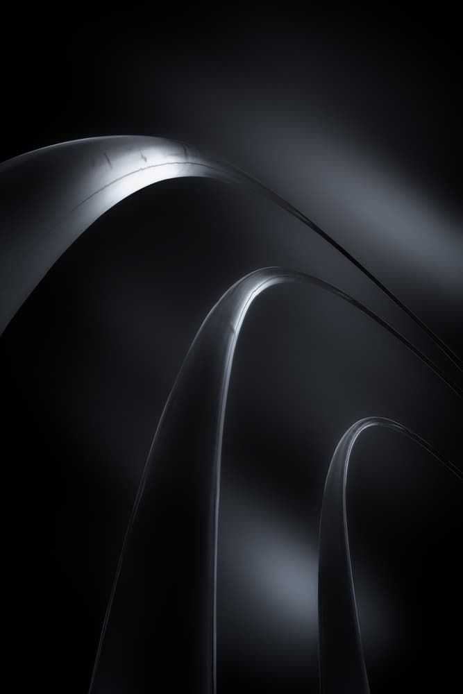 Abstract Metallic Curves by Despird Zhang — canvas wall art